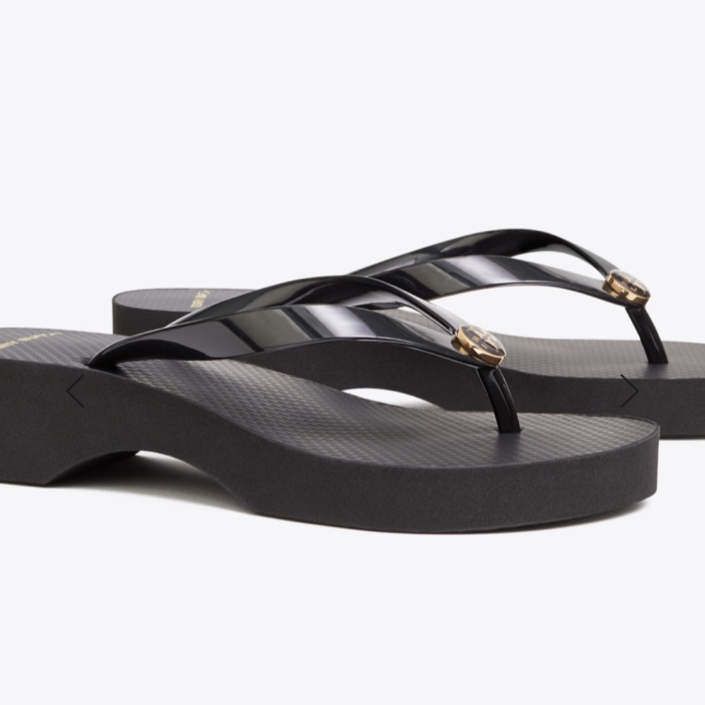 Tory Burch Cut-Out Wedge Flip Flop